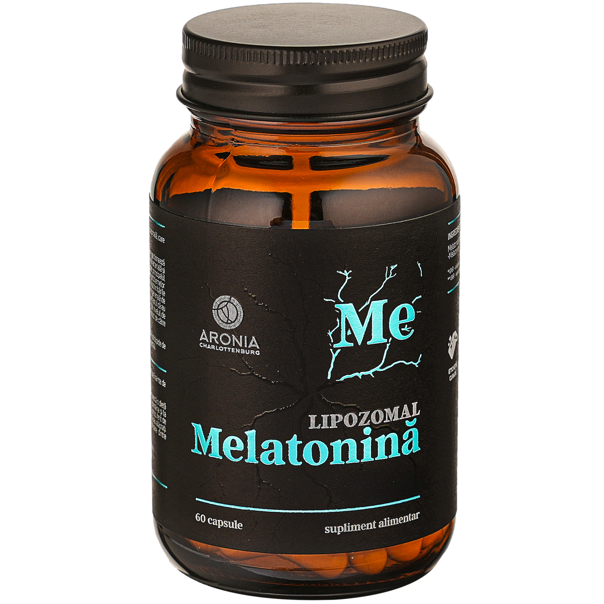 Melatonină Lipozomală — 60 capsule pentru somn profund și odihnitor, cu capacitate de absorbție de peste 99% în organism