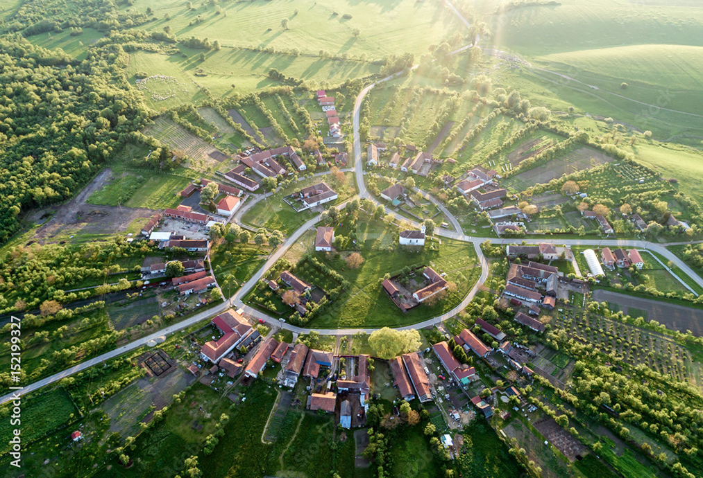 The only round village in Romania