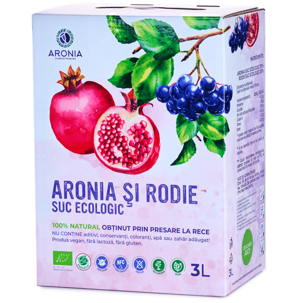Organic Aronia and Pomegranate Juice 3L
