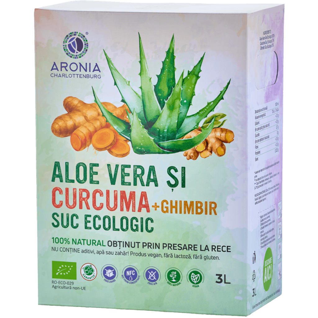 Organic Aloe Vera, Turmeric & Ginger Juice 3L