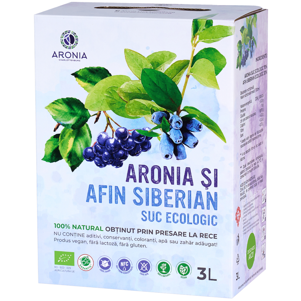 Organic Aronia and Siberian Berry Juice 3L