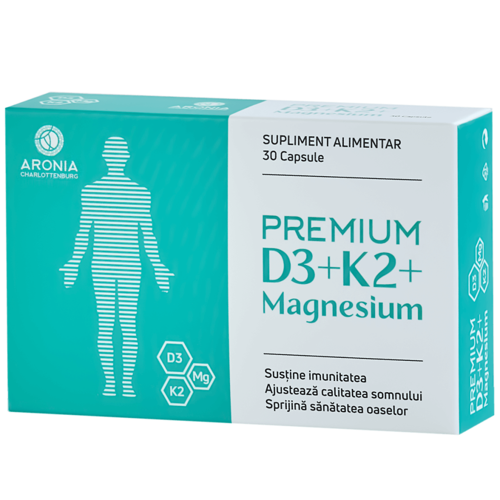 Premium D3+K2+Magnesium — 30 Capsules