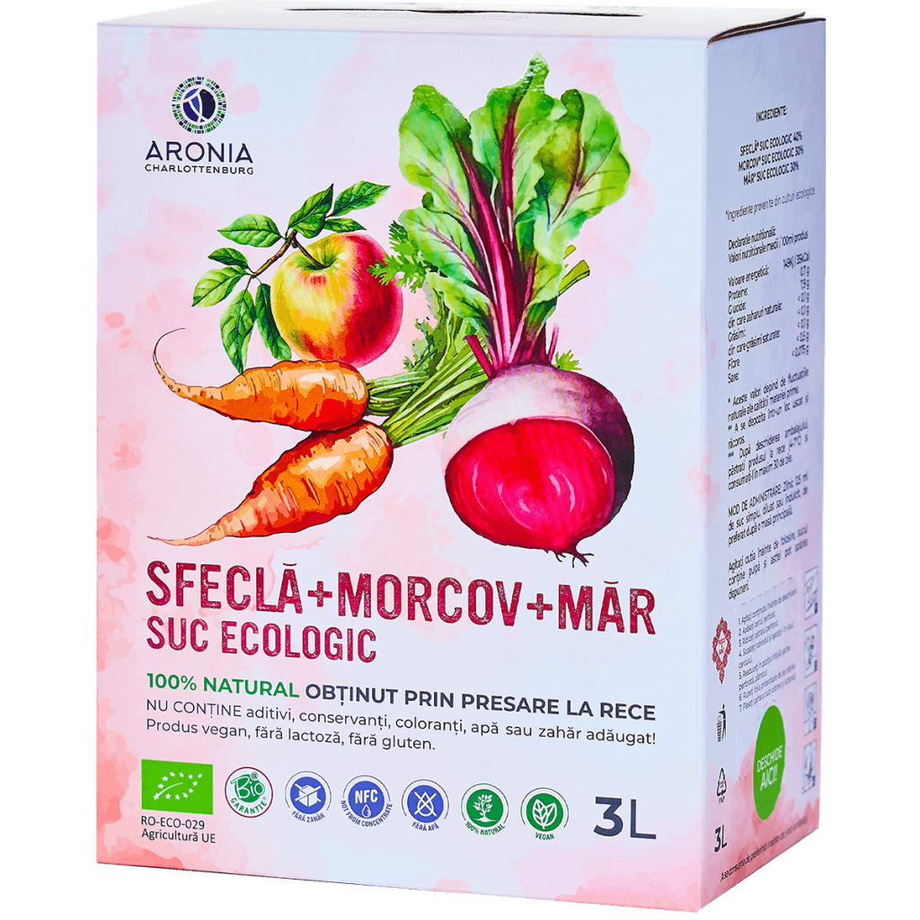 100% Natural Organic Beetroot, Carrot & Apple Juice 3L