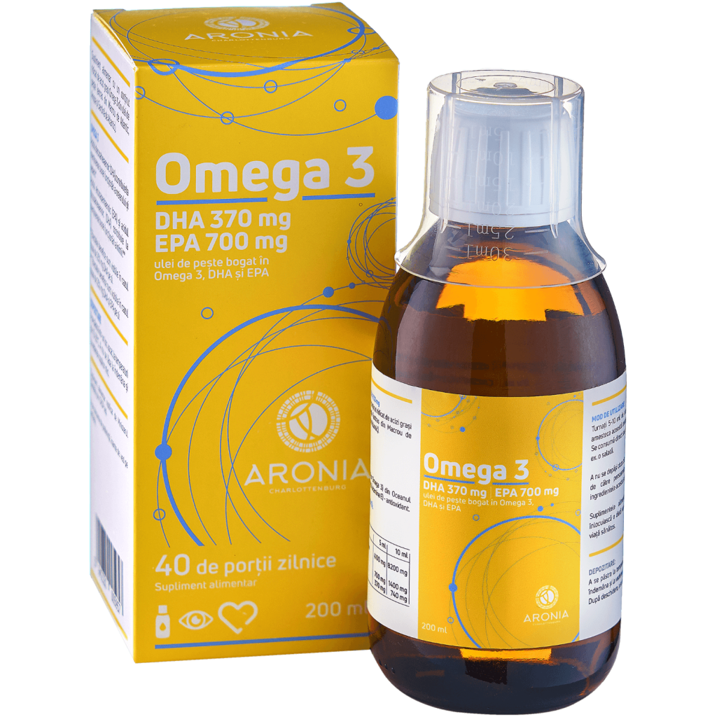 Omega 3 — 700 EPA, 370 DHA — Concentrated Fish Oil Formula, 200 ml