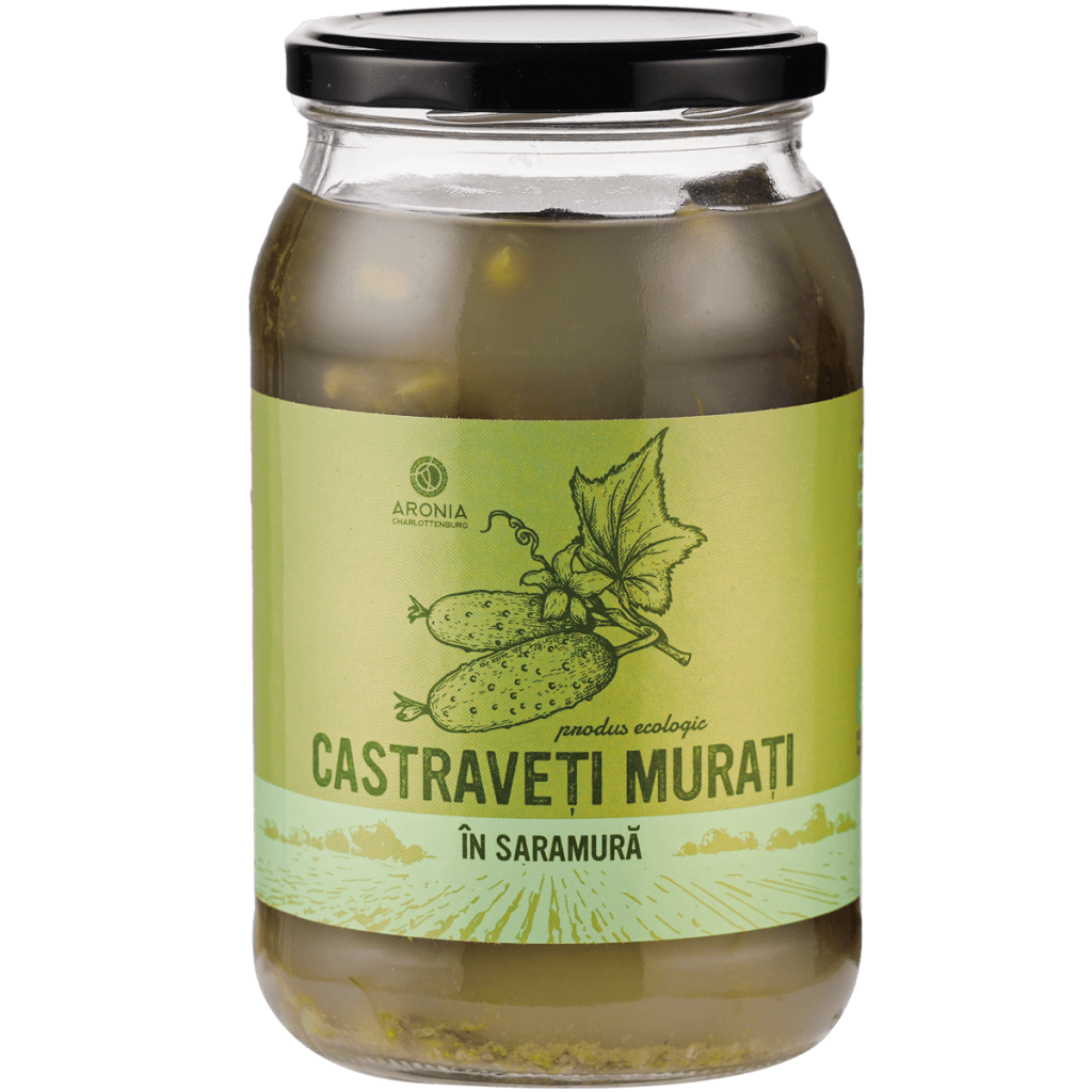 Organic Pickled Cucumbers in Brine 820g