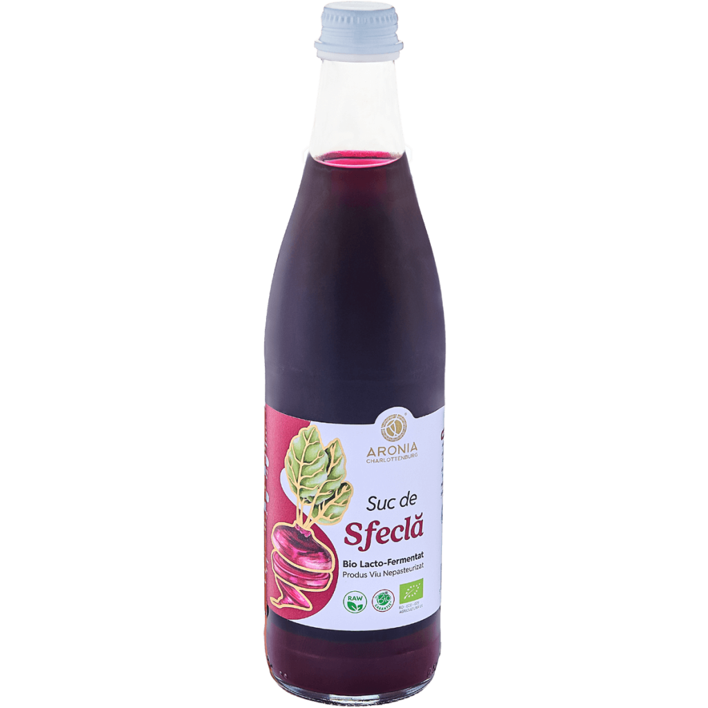 Organic Lacto-Fermented Beetroot Juice – Raw & Unpasteurized – 500ml
