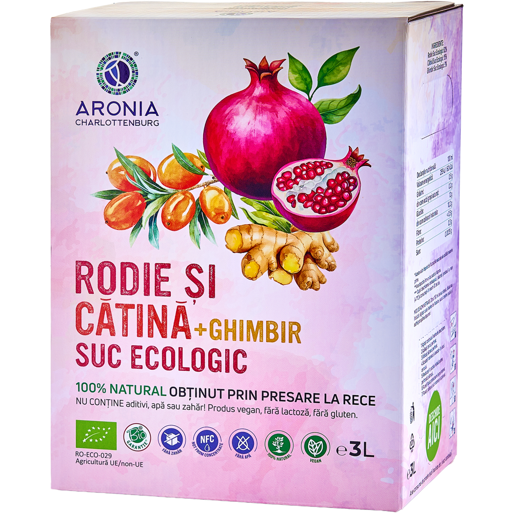 Natural Pomegranate, Sea Buckthorn & Ginger Juice 3L