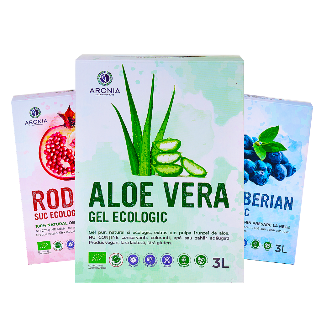 Natural Juice Bundle: Pomegranate, Siberian Blueberry & Aloe Vera 3L