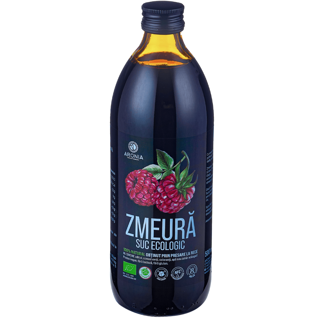 100% Natural and Organic Raspberry Juice - 500ml