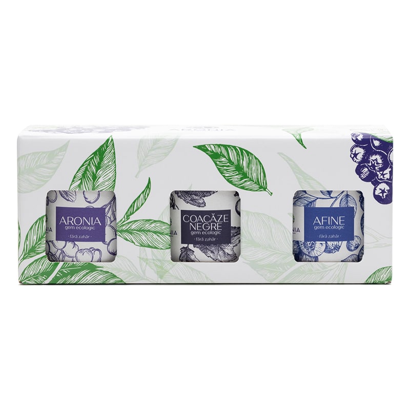 Organic Jam Gift Set - Aronia, Blueberry & Blackcurrant