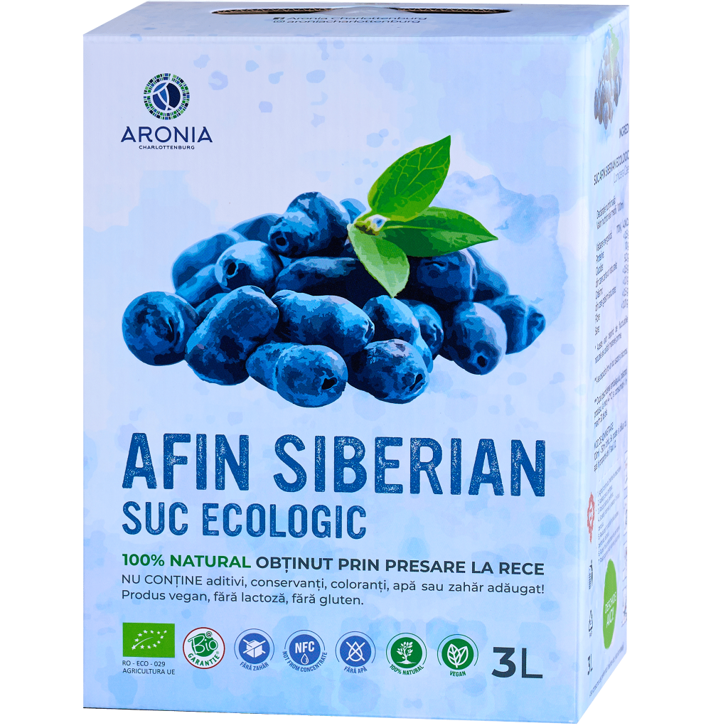 Organic Siberian Haskap Berry Juice 3L