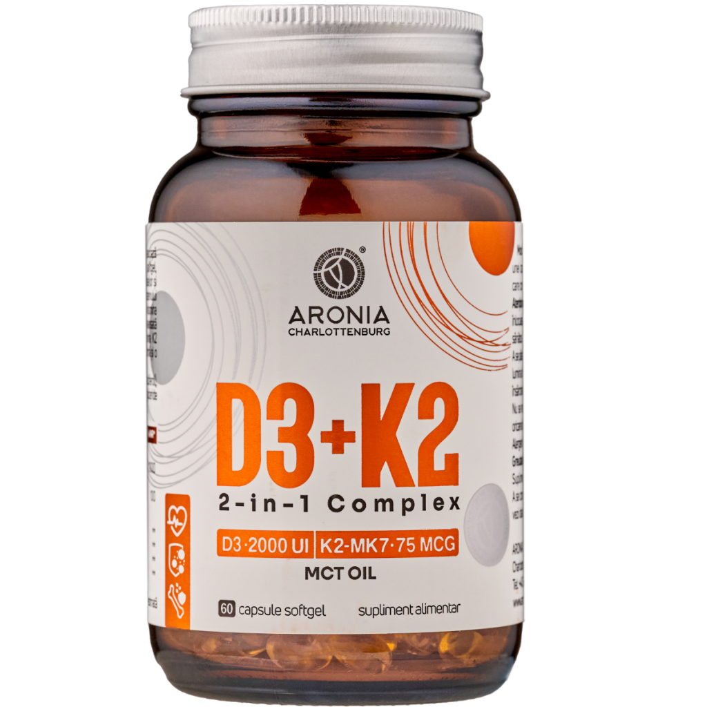 Vitamin D3+K2 Complex — 60 Softgels