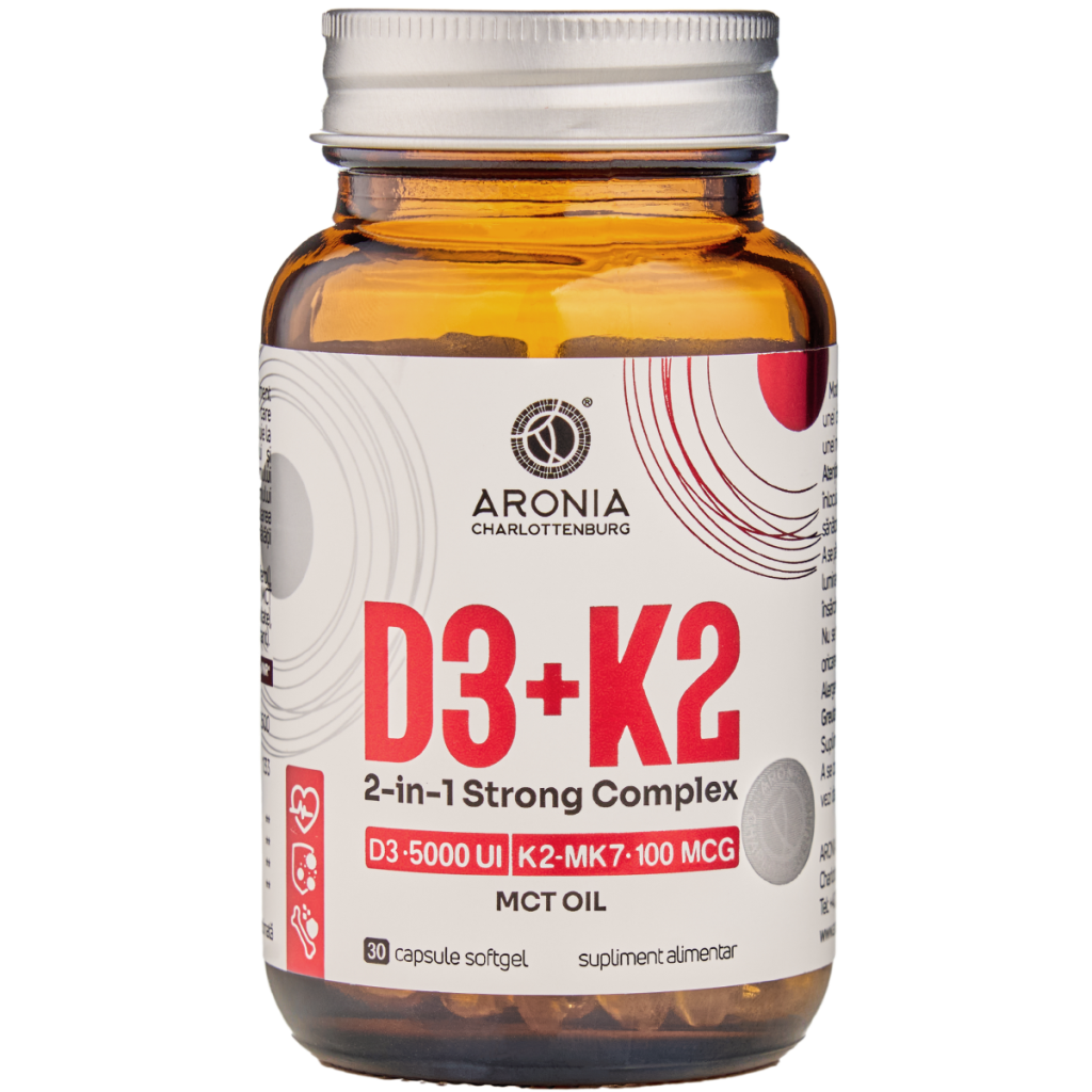 Vitamina D3+K2 2-in-1 Strong Complex, 30 Softgels