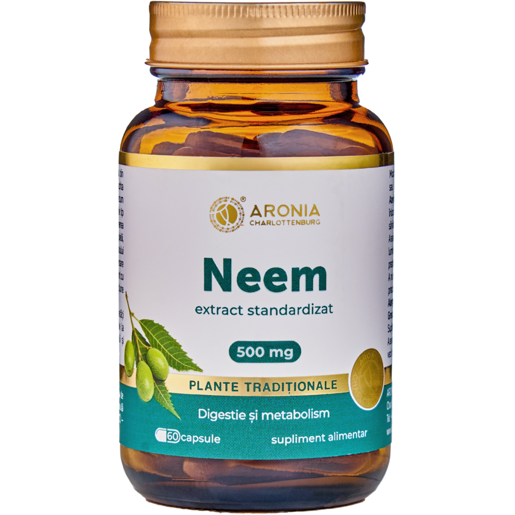 Neem 500 mg — 60 Capsules with Concentrated Extract