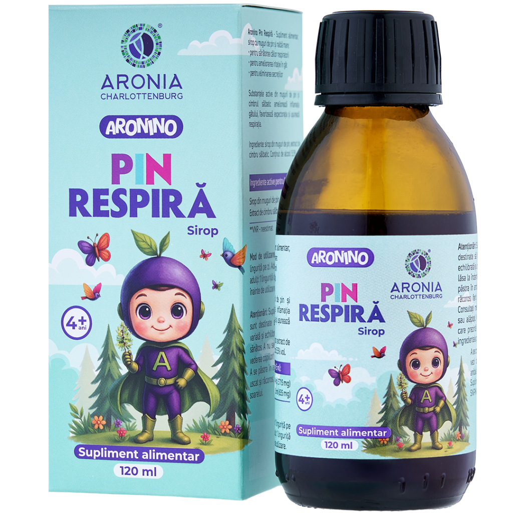 Aronino Pin Respiră — Pine Bud & Wild Thyme Syrup for Kids